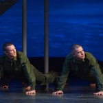 Alex Rathgeber and Ben Mingay in An Officer and a Gentleman. Image by Brian Geach