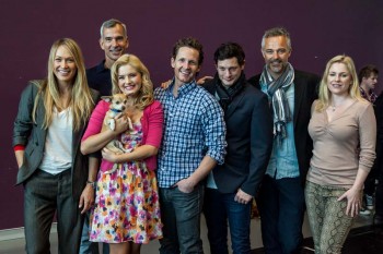 Erika Heynatz, Jerry Mitchell, Lucy Durack (and Bruiser), David Harris, Rob Mills, Cameron Daddo and Helen Dallimore Erika Heynatz, Jerry Mitchell, Lucy Durack (and Bruiser), David Harris, Rob Mills, Cameron Daddo and Helen Dallimore