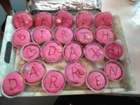 Darren Tyler's Birthday Cupcakes Darren Tyler's Birthday Cupcakes
