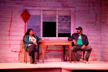 Pauline Whyman and Aaron Pedersen in Signs of Life. Lisa Tomasetti 2012 Pauline Whyman and Aaron Pedersen in Signs of Life © Lisa Tomasetti 2012
