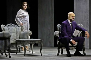 Tamar Iveri as Amelia & José Carbó as Count Ankarström. Image by Prudence Upton.