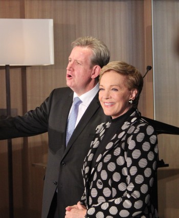 Julie Andrews and Premier Barry O'Farrell. Photo by Ben Neutze
