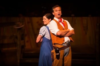Angela Harding and Ian Stenlake in Harvest Rain's Oklahoma! Image by Trent Rouillon
