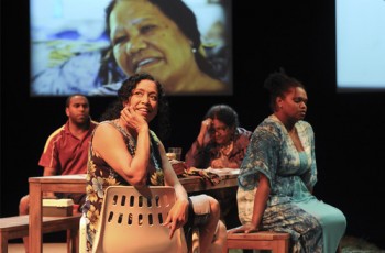 Left to right: Harry Reuben, Rachael Maza, Magdalena Blackley, Kylie Doomadgee Photo: Heidrun Löhr