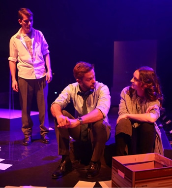 Elijah Wellsmore, Steven Rooke, and Naomi Price in Gloria. [image supplied]