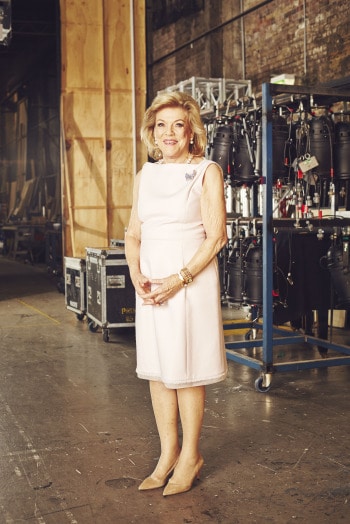 Roslyn Packer in the theatre that's soon to bear her name. Image by James Green.