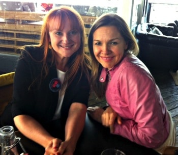 Marika Aubrey and Justine Clarke