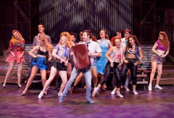 Ethan Jones as Ren in Footloose - Harvest Rain. Photo Supplied.