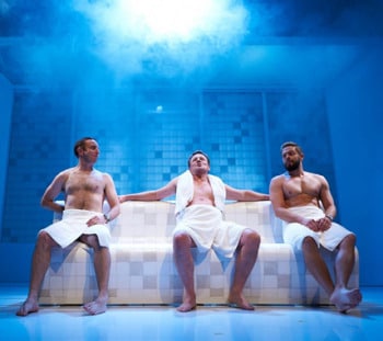 Damon Lockwood, Greg McNeill, and Steven Rooke, in Gasp! Photo by Gary Marsh.