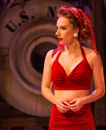 Erin James as Ensign Cora MacRae in South Pacific. Image by Kurt Sneddon