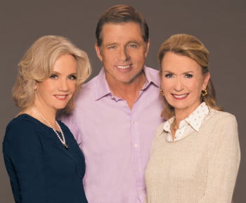 Hayley Mills, Maxwell Caulfield and Juliet Mills. Photo by Greg Gorman