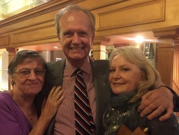 Sandra Bates, new Chief Glug Bill Winspear, and winner Kate Fitzpatrick. Image by Merran Doyle.