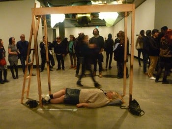 Jess exchanging energy with Marina Abramović