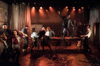 The cast of Rent at Hayes Theatre Co 2015. Image by Kurt Sneddon
