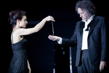 Andrea Demetriades and Marco Chiappi in STC’s Pygmalion Andrea Demetriades and Marco Chiappi in STC’s Pygmalion