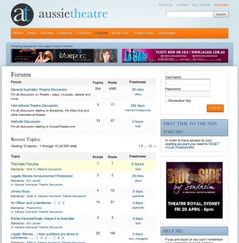 aussietheatreforums.com.au New AussieTheatre Forums