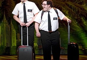 Andrew Rannells and Josh Gad in The Book Of Mormon. Image by Joan Marcus