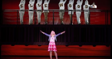 Lucy Durack as Elle Woods in Legally Blonde.