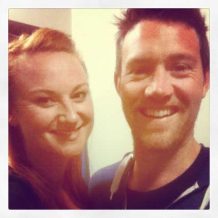 Marika Aubrey and Eddie Perfect