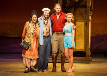 Christine Anu, Gyton Grantley, Teddy Tahu Rhodes and Lisa McCune in South Pacific.