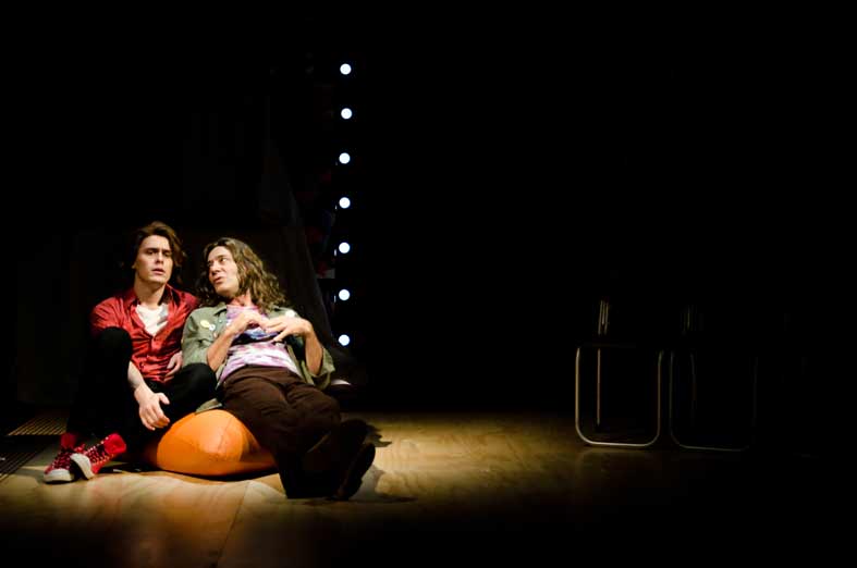Alec Snow and Eugene Gilfedder in Holding the Man. Image by Al Caeiro