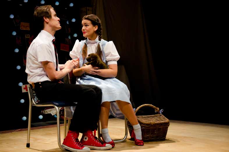 Alec Snow and Lauren Jackson in Holding the Man. Image by Al Caeiro