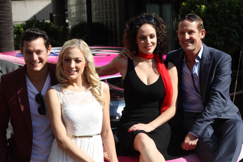 Rob Mills, Gretel Scarlett, Lucy Maunder and Todd McKenney. Image by Erin James