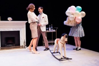 Jill McKay and Luke Mullins in Sydney Theatre Company’s Little Mercy by Sisters Grimm. Image by Brett Boardman