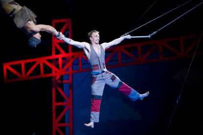 Flying Trapeze Circus Oz 2012 From The Ground Up Mason West and Shane Witt Photographer Rob Blackburn