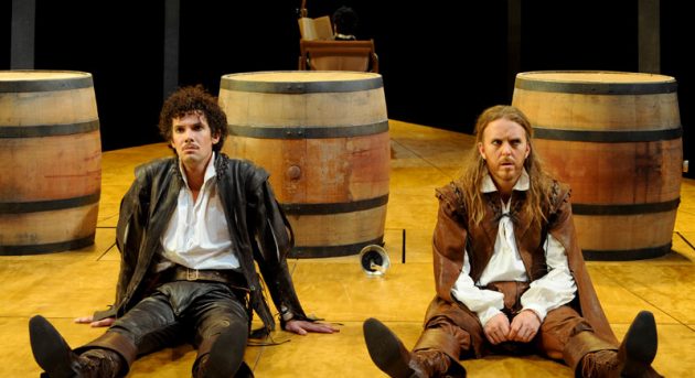 Tim Minchin and Toby Schmitz in Sydney Theatre Company’s Rosencrantz and Guildenstern are Dead. Image by Heidrun Lohr