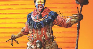 Buyi Zama as Rafiki in The Lion King - Sydney 2013 [Image by Deen van Meer]