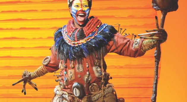 Buyi Zama as Rafiki in The Lion King - Sydney 2013 [Image by Deen van Meer]