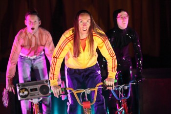 School Dance L-R: Jonathon Oxlade, Luke Smiles, Matthew Whittet Photo: Tony Lewis. 