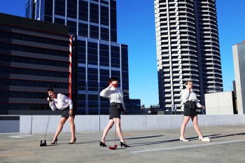Jo Morris, Natalie Holmwood and Michelle Robin Anderson
