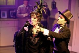 Michele Lansdown and Ross Chisari in Squabbalogic's The Drowsy Chaperone. Image by Michael Francis of Francis Fotography
