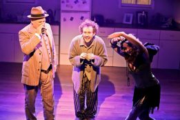 Laurence Coy, Jay James-Moody and Jaimie Leigh Johnson in Squabbalogic's The Drowsy Chaperone. Image by Michael Francis of Francis Fotography