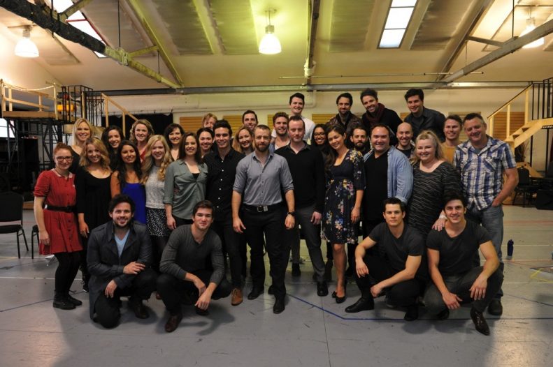The cast of Les Miserables in rehearsal. Image © 2014 Jim Lee