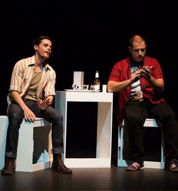 Liam Nunan and Peter Rasmussen in Machina [Image: Nick Morrissey]