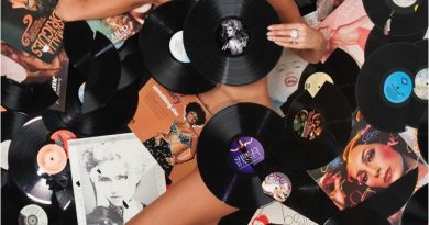 Rhonda Burchmore in Vinyl Viagra