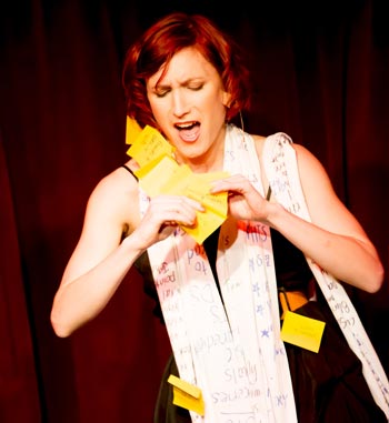 Belinda Raisin in Confessions of a Control Freak [Photography: 3 Fates Media]