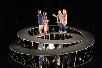 Simon Corfield, Julia Ohannessian, Glen Hazeldine, Georgina Symes in Every Second. Photo by Louis Dillon-Savage