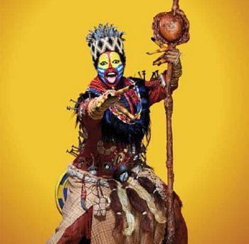 The Lion King - Buyi Zama (Rafiki), Australian Production, Photo Michelle Aboud ©Disney