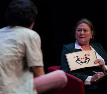 Monette Lee in Shrinks - Brisbane Arts Theatre. Image supplied.
