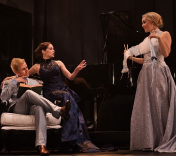 Julian Curtis, Nelle Lee, and Melanie Zanetti in Wuthering Heights. Photo by Dylan Evans.