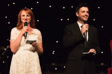 Marika Aubrey and Toby Francis at Carols by Cabaret 2014. Image by Kurt Sneddon