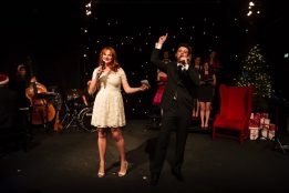 Marika Aubrey and Toby Francis at Carols by Cabaret 2014. Image by Kurt Sneddon