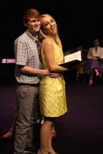 Rob Johnson (Hugo), Adele Parkinson (Kim). Photo by Amelia Burns.