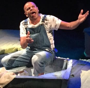 Luke Carroll in Wind in the Willows - La Boite Theatre. Photography: Bobbi-Lea Dionysius