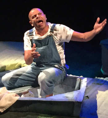 Luke Carroll in Wind in the Willows - La Boite Theatre. Photography: Bobbi-Lea Dionysius