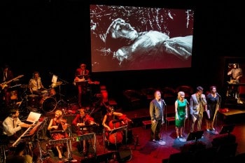 The stage for Live Live Cinema.